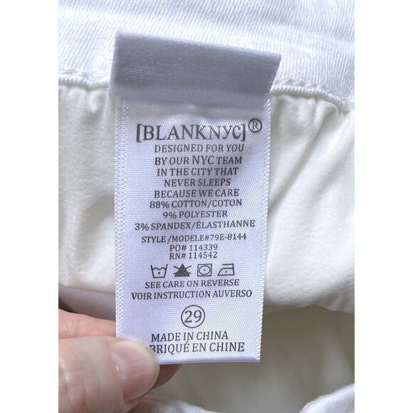 NWT Blank NYC The Essex Great White Classic Cut Off Short, Size 29 - Picture 14 of 16
